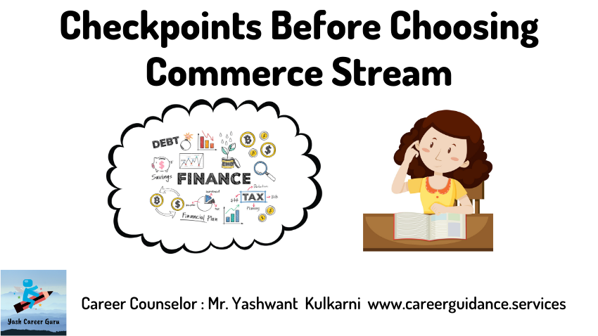 Yash Career Guru Checkpoints before choosing Commerce